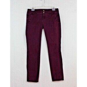 American Eagle Outfitters Womens Slim Skinny Jeans Purple Stretch Cotton Blend 4